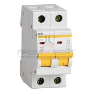 Автоматический выключатель ВА47-29 2Р  2А 4,5кА характеристика С ИЭК (автомат)