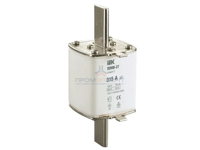 Плавкая вставка предохранителя ППНИ-37, габарит 2,  315А   ИЭК
