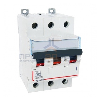 Автоматический выключатель Legrand DX3-E C63 3П 6000/6kA (автомат)