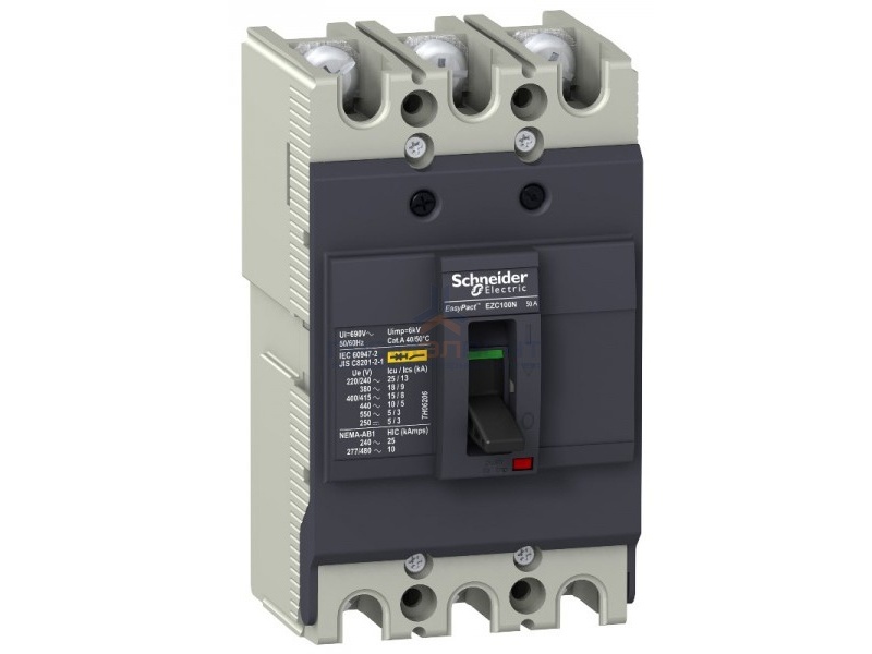 Автоматический выключатель Schneider Electric EZC100N 50A 18 кА/380В 3П3T (автомат)