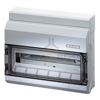 Щит распределительный Hensel KV 1518 на 18 модулей IP54 с клеммой PE+N, 333х403х129мм