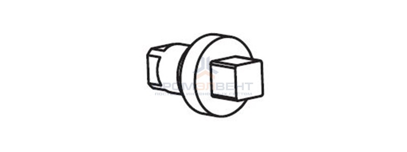 Пластиковый ключ/ручка квадратного профиля 7мм