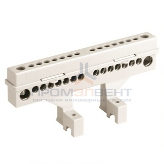 Усиленная клеммная колодка 12мод. (отв. 3х9мм+10х5,4мм)