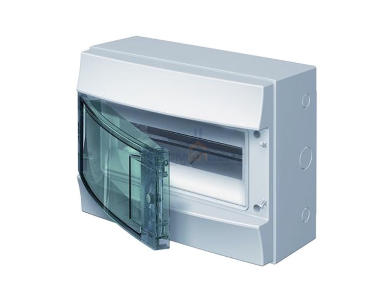 Влагозащищенный настенный бокс ABB Mistral65 12М прозрачная дверь с клеммным блоком