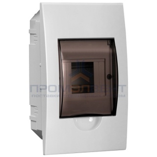 Бокс ЩРВ-П-4 на 4 модуля встраиваемый пластиковый с прозрачной дверкой IP40 ИЭК