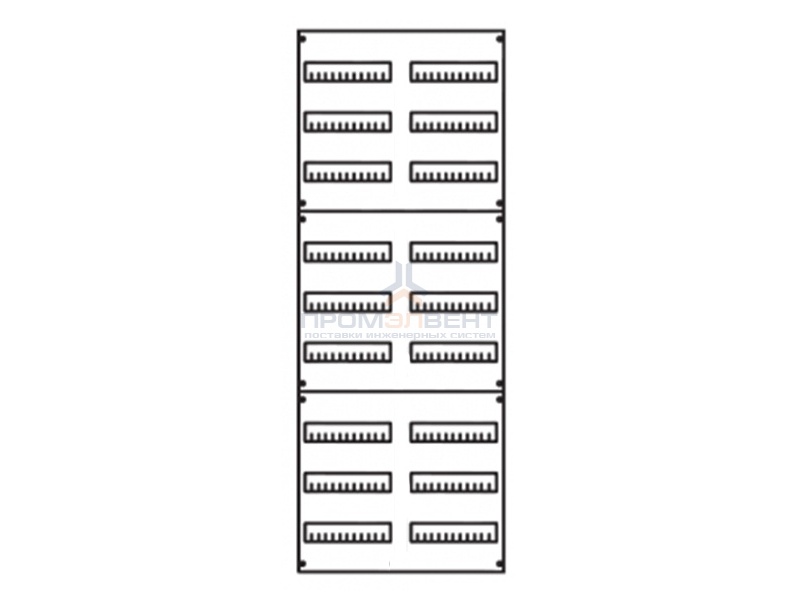 Панель для модульных уст-в 2ряда/9реек
