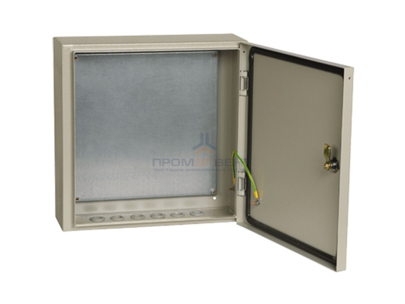 Щит металлический влагозащищенный ЩМП-4.4.1-0 74 У2 IP54, с монтажной платой  400х400х150 ИЭК