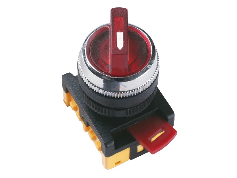 Переключатель АNС-22-2 2 полож.крас.неон/240В I-O 1з+1р ИЭК